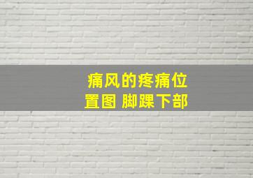 痛风的疼痛位置图 脚踝下部